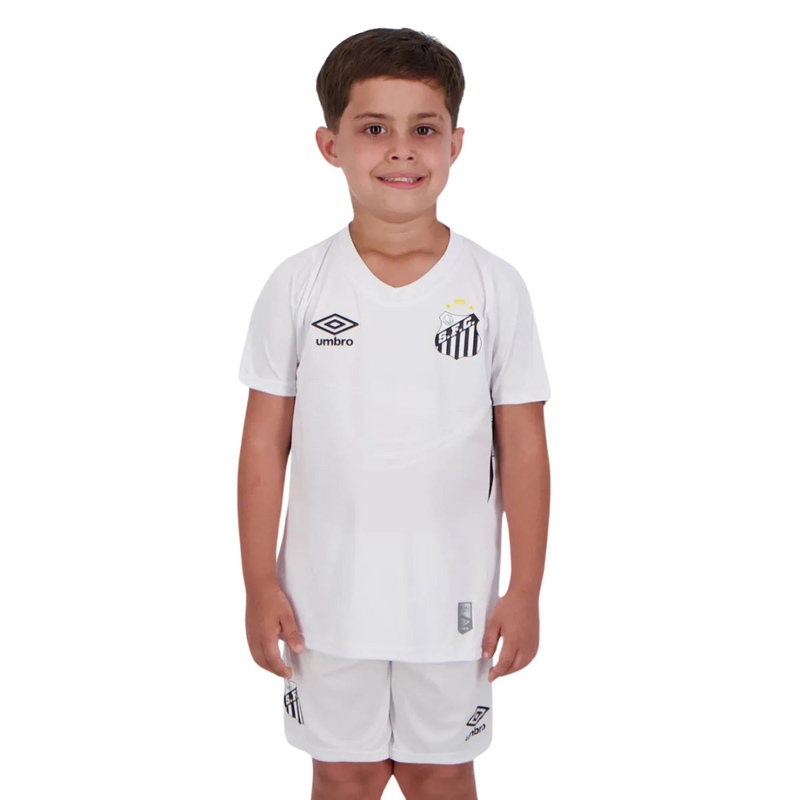 Conjunto Infantil Santos I 2024/25 Torcedor - Branco