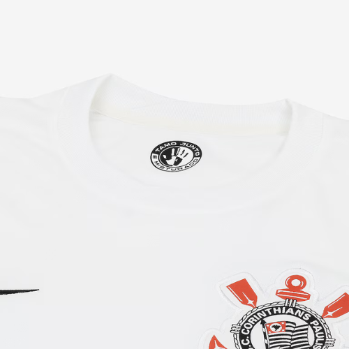 Camisa Corinthians I 2024/25 Masculina - Branca e Preta