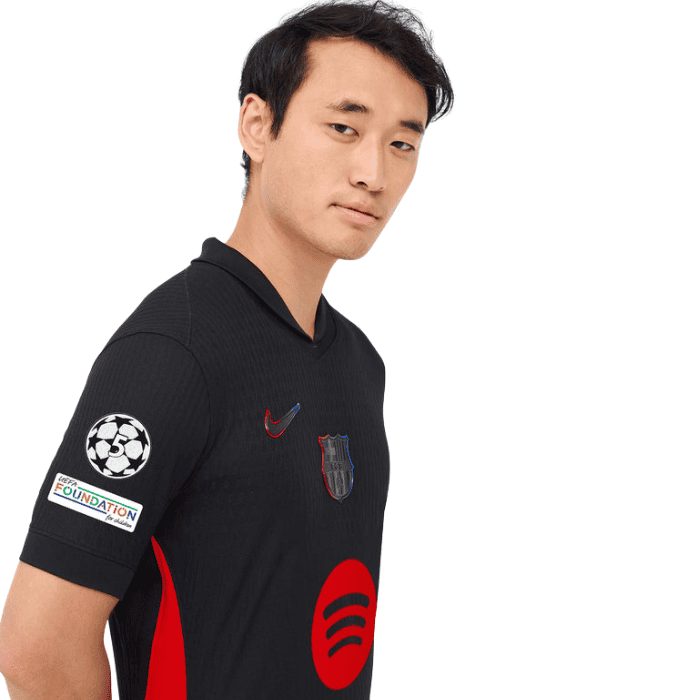CAMISA BARCELONA II AWAY 2024/25 VERSÃO JOGADOR PRETA