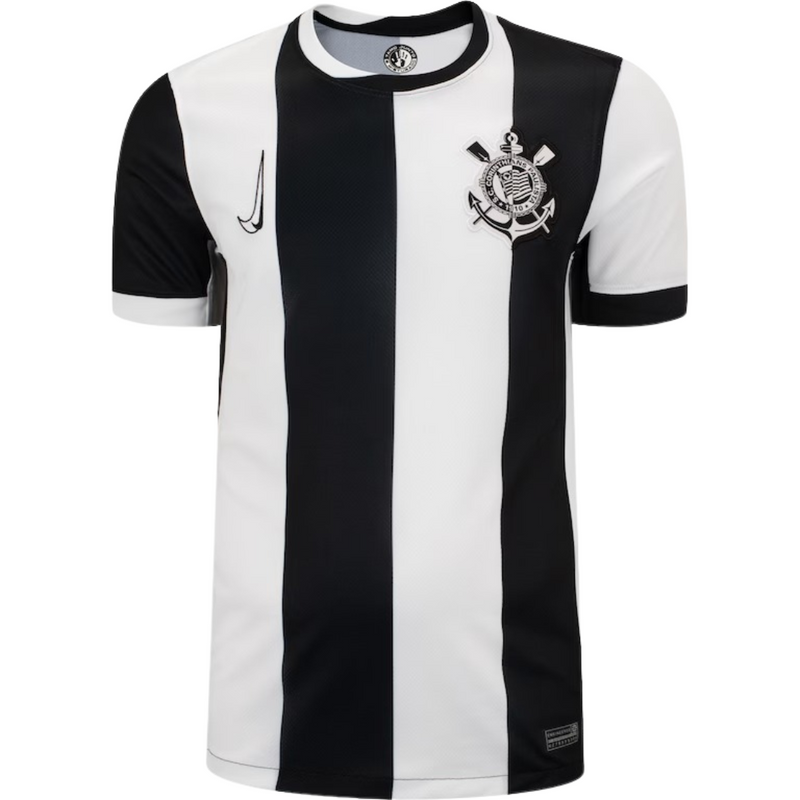 Camisa Corinthians III 2024/25 "Garro 8" - Branca e Preta