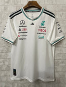 Camisa Mercedes 2025 Team Set Up T-Shirt - Branco