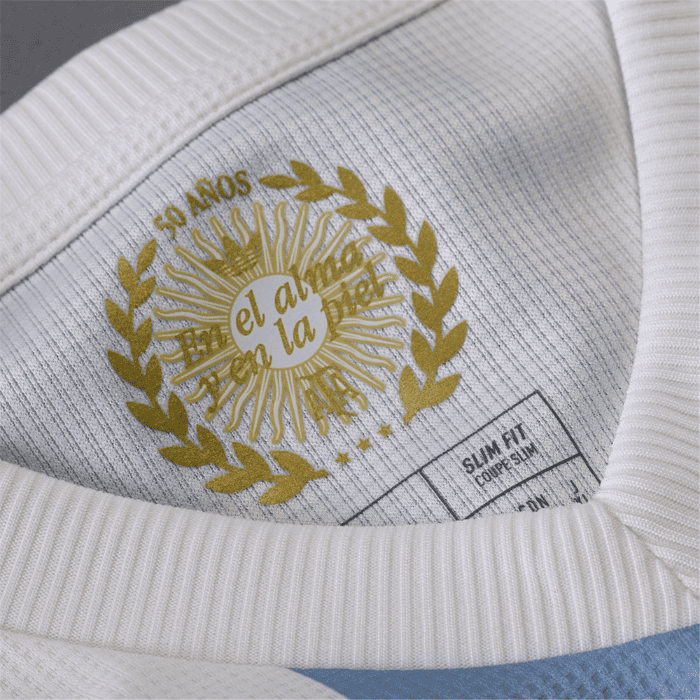 Camisa Argentina Edição Especial 50 Anos - Azul e Branca (cópia)