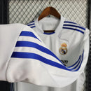 Camisa Retrô Real Madrid I Home 2010/11 Adidas Manga Longa Masculina - Branco