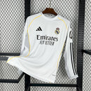 Camisa Real Madrid Home 25/26 Manga Longa - Branca