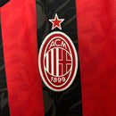 Camisa Milan Home 25/26 - Preta e Vermelha