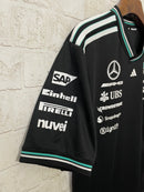 Camisa Mercedes 2025 Team Set Up T-Shirt - Preto