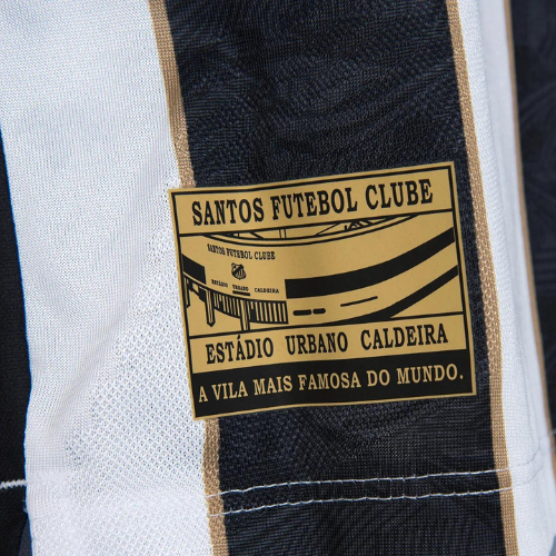 Camisa Santos II 2024/25 Torcedor Masculina - Preto e Branco