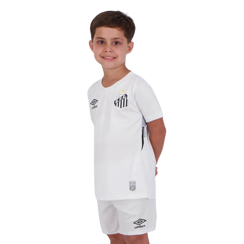 Conjunto Infantil Santos I 2024/25 Torcedor - Branco