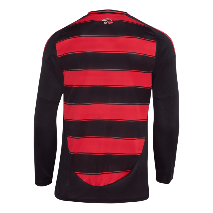 Camisa Flamengo Manga Longa 2025/26 Adidas Masculina - Vermelho e Preto