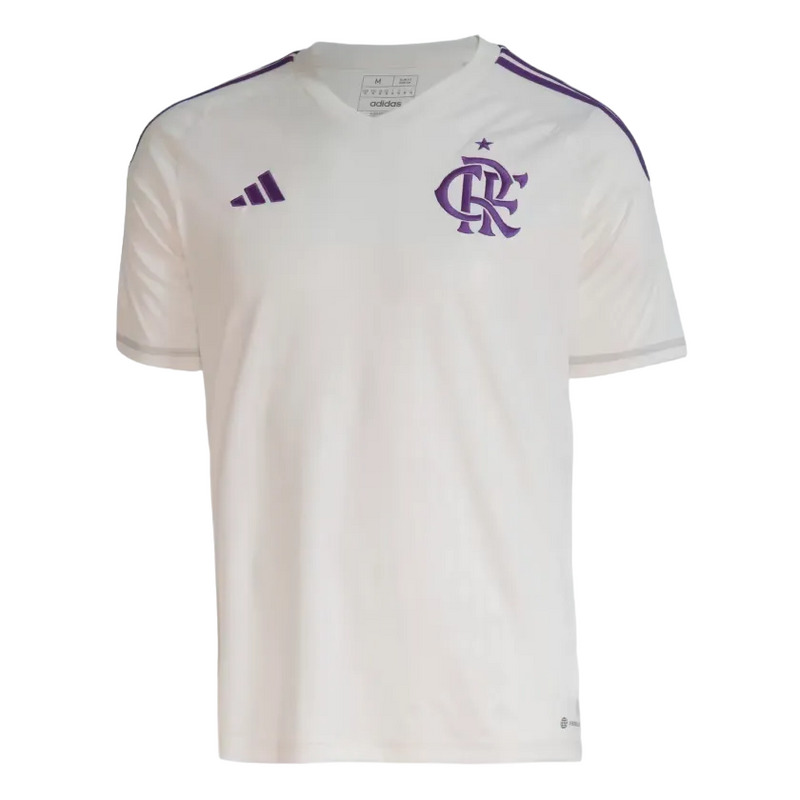 Camisa Flamengo Goleiro 23/24 - Branca e Roxa