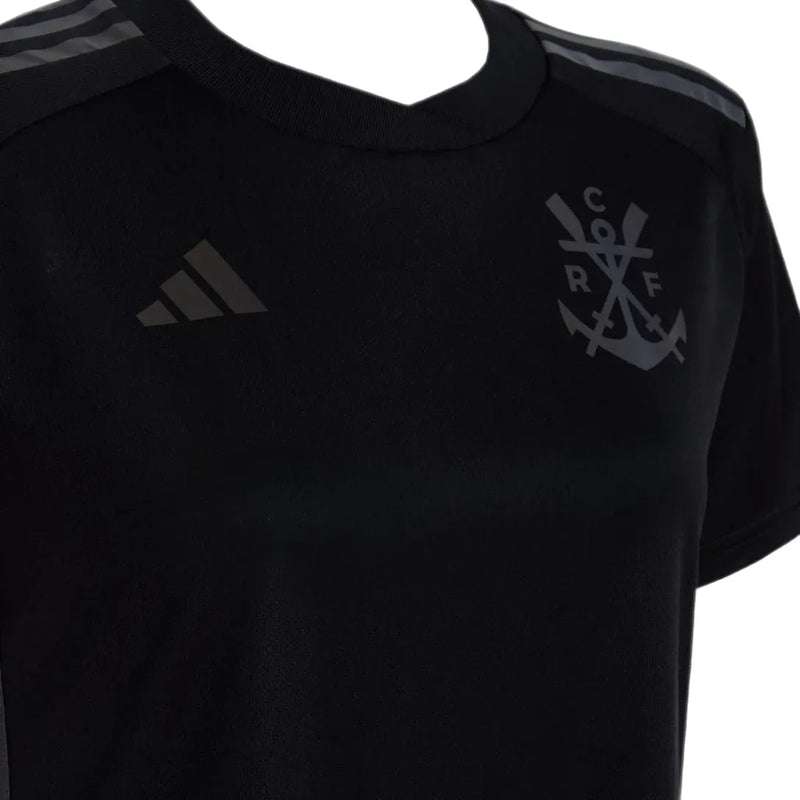 Camisa Flamengo Feminina Third 23/24 - Preta Refletiva