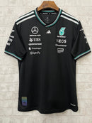 Camisa Mercedes 2025 Team Set Up T-Shirt - Preto
