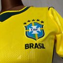 Camisa Brasil Home 2026 Feminina - Amarela
