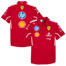Camisa Ferrari 2025 Team Set Up T-Shirt - Vermelha