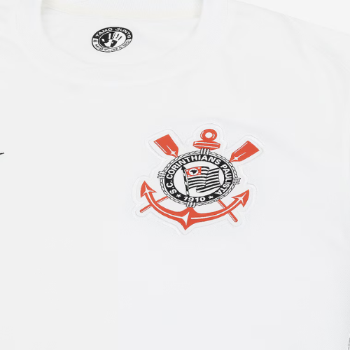 Camisa Corinthians I 2024/25 Masculina - Branca e Preta
