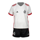 Conjunto Infantil Flamengo II 24/25 - Branco e Preto