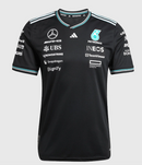 Camisa Mercedes 2025 Team Set Up T-Shirt - Preto