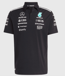 Camisa Mercedes 2025 Team Set Up T-Shirt - Preto