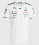 Camisa Mercedes 2025 Team Set Up T-Shirt - Branco