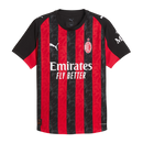Camisa Milan Home 25/26 - Preta e Vermelha