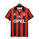 Camisa Milan Retrô 1996/1997 Vermelha e Preta - Lotto